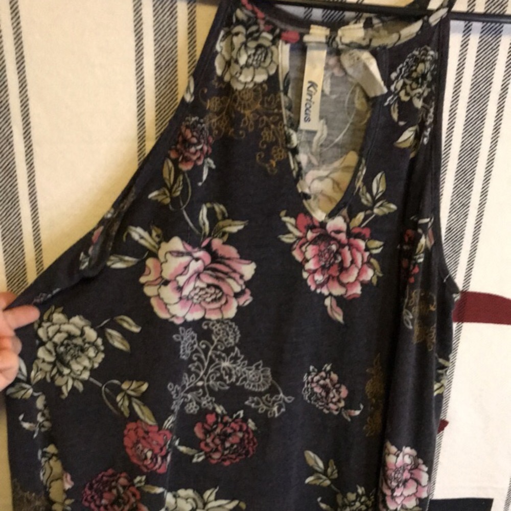 Flowy flower tank top